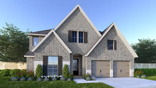 New construction Single-Family house 3537 Agarita Pass, Bulverde, TX 78163 plan 3396W - image