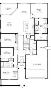 New construction Single-Family house 17641 W College Dr, Goodyear, AZ 85395 plan Amber - image