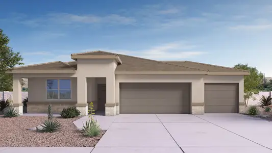 New construction Single-Family house 15452 W Gray Fox Trl, Surprise, AZ 85387 plan Cali - image