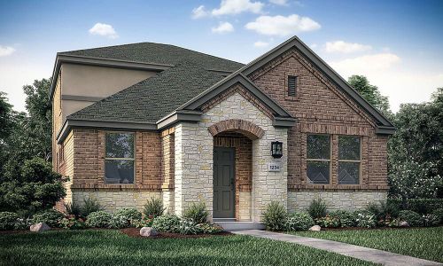 New construction Single-Family house 713 Emory Crossing Boulevard, Hutto, TX 78634 Mozart- photo 0