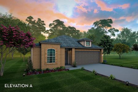 New construction Single-Family house 18621 Caney Springs Ln, Magnolia, TX 77355 Aquila- photo 0