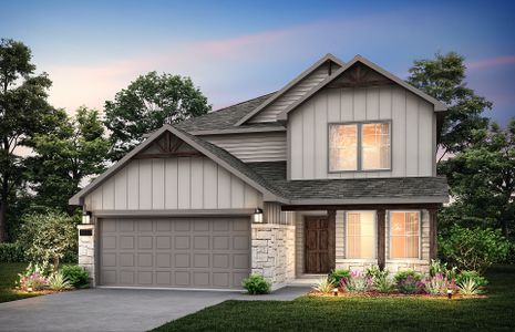 The Mesilla, a two-story home with 2-car garage, shown with Home Exterior HC203