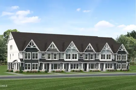 New construction Townhouse house 3127 White Rail Dr, Fuquay Varina, NC 27526 plan Luna - Midtown Collection - image