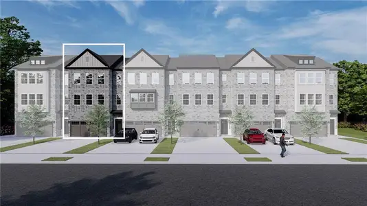 New construction Townhouse house 1161 Dahlonega Hwy, Unit 9, Cumming, GA 30040 plan Willow - image