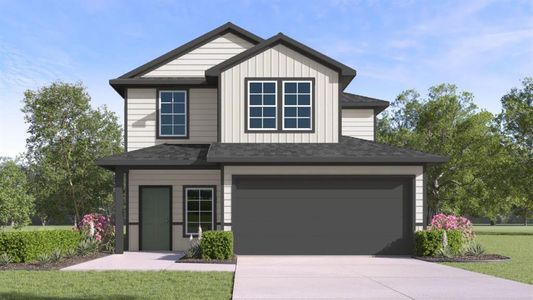 New construction Single-Family house 13505 Grays Peak Path, Mustang Ridge, TX 78610 The Hanna - photo 0 0