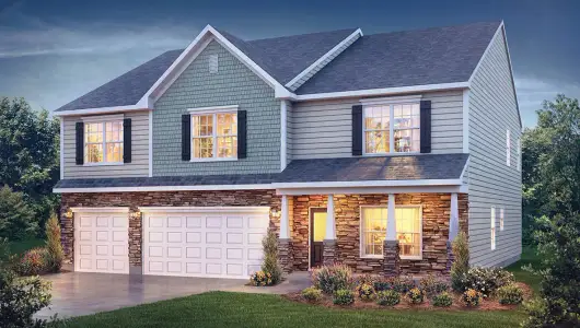 New construction Single-Family house 403 The Brus St, Gibsonville, NC 27249 plan Georgetown - image