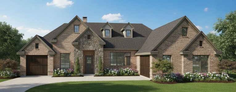 New construction Single-Family house 206 Palo Duro, Aledo, TX 76008 plan Leander - image