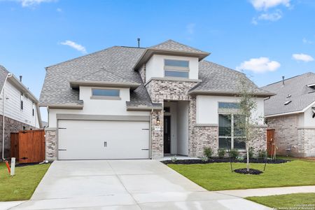 New construction Single-Family house 1831 Bighorn Trl, New Braunfels, TX 78132 Gallatin- photo 1 1