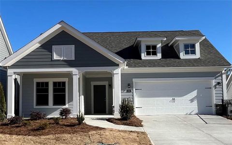 New construction Single-Family house 3587 Fish Pond Cir, Dacula, GA 30019 Portico- photo 0