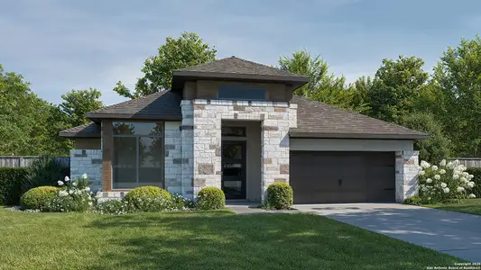 New construction Single-Family house 427 Canyon Path, San Antonio, TX 78258 plan 2737M - image