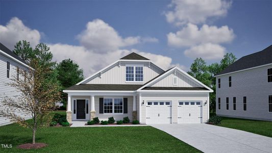 New construction Single-Family house 125 Sugarmaple Wy, Youngsville, NC 27596 Jensen- photo 0