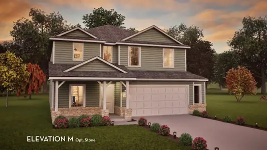 New construction Single-Family house 525 Bobcat Creek Dr, Jarrell, TX 76537 plan Concho - image