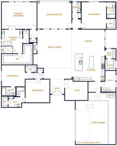 New construction Single-Family house 109 La Ventana, Liberty Hill, TX 78642 plan Calais - image