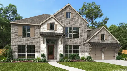 New construction Single-Family house 31120 Clover Pass, Bulverde, TX 78163 plan 4891W - image