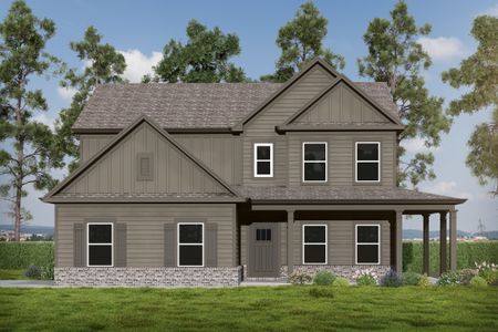 New construction Single-Family house 911 Ammons Bridge Rd, Monroe, GA 30655 plan (GA)The Hunter | Side Entry - image