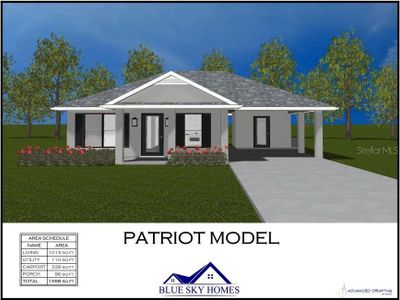 New construction Single-Family house 2291 Nw Buena Vista Road, Dunnellon, FL 34431 Patriot- photo 0