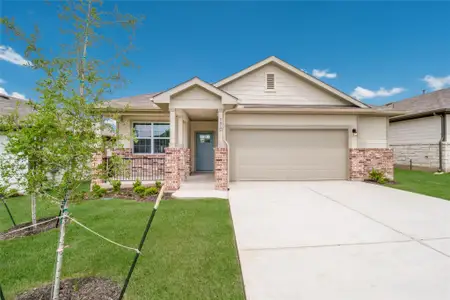 New construction Single-Family house 214 Inks Ln, Kyle, TX 78640 The Abbot- photo 0