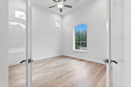 Study with Engineered Hardwood Flooring and Natural Light