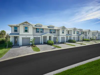 New construction Townhouse house 9470 Sw Ghiara Wy, Port St. Lucie, FL 34987 plan Pompano - image