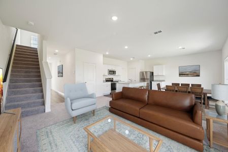 New construction Single-Family house 14600 Sage Bloom Ln, Elgin, TX 78621 plan Voyager - image 8