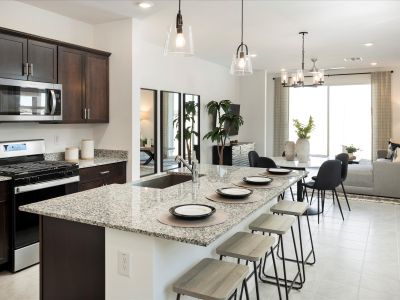 Kitchen in Ezra Floorplan at Bella Vista Trails