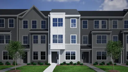 New construction Townhouse house 7512 Mashburn Dr, Charlotte, NC 28269 plan Snapdragon - image
