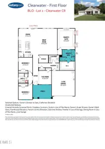 New construction Single-Family house 139 Scarlet Sage Dr, Fuquay Varina, NC 27526 plan Clearwater - image