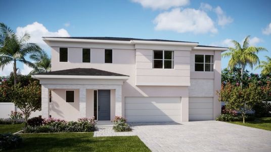 New construction Single-Family house 19189 Wood Stork Wy, Loxahatchee, FL 33470 Tarragon- photo 0