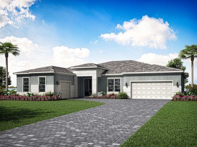 New construction Single-Family house 10718 Sw Vineyard Dr, Port Saint Lucie, FL 34987 Opal- photo 0