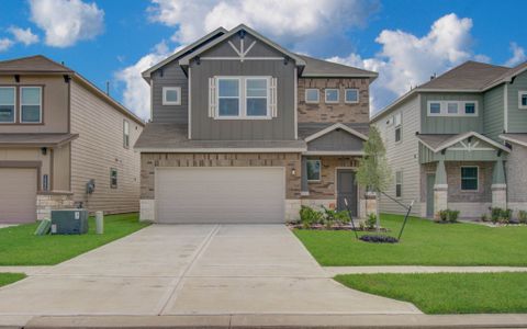 New construction Single-Family house 14222 Aston Pine Dr, Houston, TX 77032 plan Iris 2400nc - image