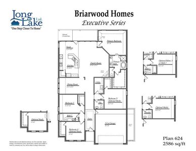 Plan 624 features 4 bedrooms, 2 baths, 1 half bath and over 2,500 square feet of living space.