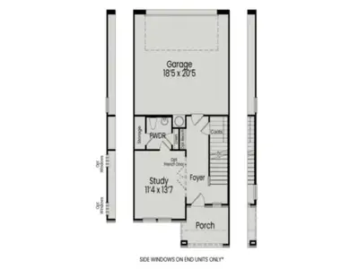 New construction Townhouse house 1000 Old Knight Rd, Knightdale, NC 27545 plan The Avery Exterior - image