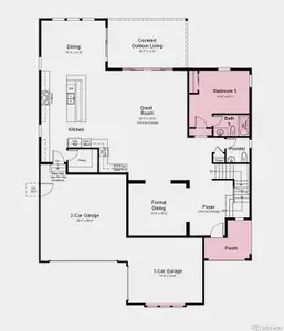 New construction Single-Family house 3327 Backdrop Ct, Castle Rock, CO 80108 Keystone II- photo 0