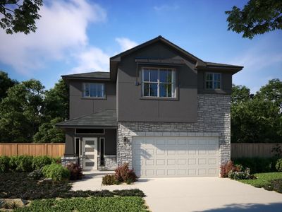 New construction Single-Family house 11005 Zip Cochise Wy, Manor, TX 78653 plan Lambert - image