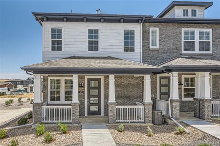 New construction Townhouse house 9628 Browns Peak Circle, Littleton, CO 80125 Foothills- photo 0