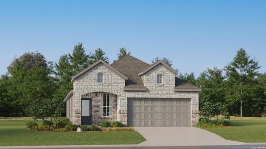 New construction Single-Family house 14817 Granite Gdn, Elmendorf, TX 78112 plan Bergen - image