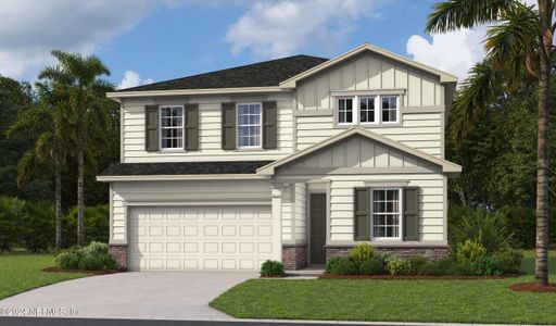 New construction Single-Family house 5908 Tomahawk Lake Drive, Jacksonville, FL 32254 Pearl- photo 0