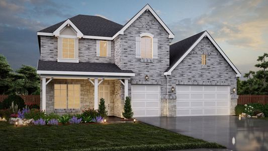 New construction Single-Family house 1607 Barlett Sq, New Braunfels, TX 78130 plan Chisos Mountain View - image