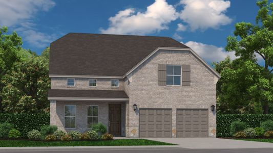 Plan 1148 Elevation A with Stone