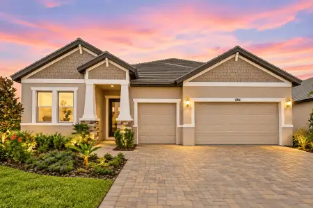 New construction Single-Family house 12309 White Blossom, Parrish, FL 34219 plan 60' - Charlotte - image