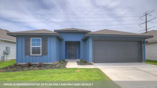 New construction Single-Family house 1001 Village Run, Seguin, TX 78155 plan The Denton - image