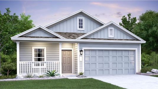 New construction Single-Family house 12916 Michigan Shores Trce, Mustang Ridge, TX 78610 Nettleton- photo 0