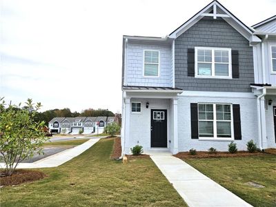 New construction Townhouse house 2456 Honey Way, Conyers, GA 30013 Evergreen- photo 1 1