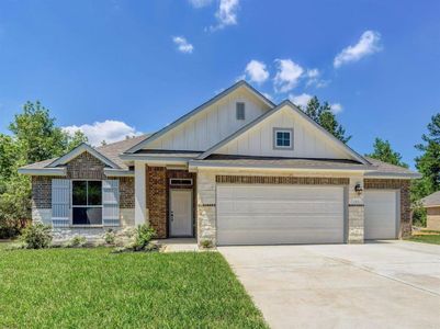 New construction Single-Family house 11799 Oakwood Ranch, Willis, TX 77378 The Wetherby- photo 0