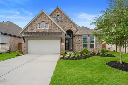 New construction Single-Family house 9507 Chateau Hl, Manvel, TX 77578 plan Summerton 50′ Lot - image