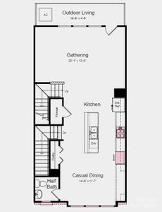 Structural options added include: 4th bedroom with a full bath in place of a flex room with a half bath.