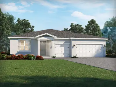 New construction Single-Family house 5637 Hampton Park Cir, Vero Beach, FL 32966 plan Coral - image