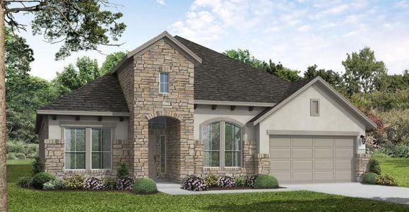 New construction Single-Family house 2005 Crimson Sunset Dr, Georgetown, TX 78628 plan Hideaway - image
