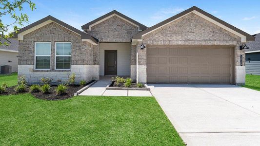 New construction Single-Family house 1037 Great Barracuda Ln, Alvin, TX 77511 Denton- photo 0