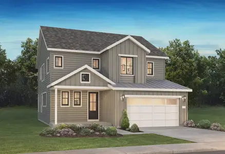 New construction Single-Family house 8901 Buttonwillow Dr, Littleton, CO 80125 plan 3654 Melody Elevation A - Modern Farmhouse - image